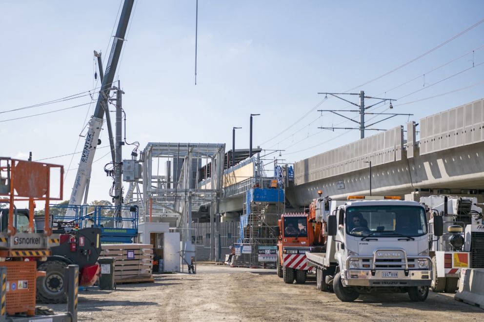 Rail Bridge And Narre Warren Station Progress December 2023