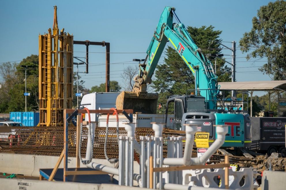 Webb Street Major Construction And Piling Works April Victoria