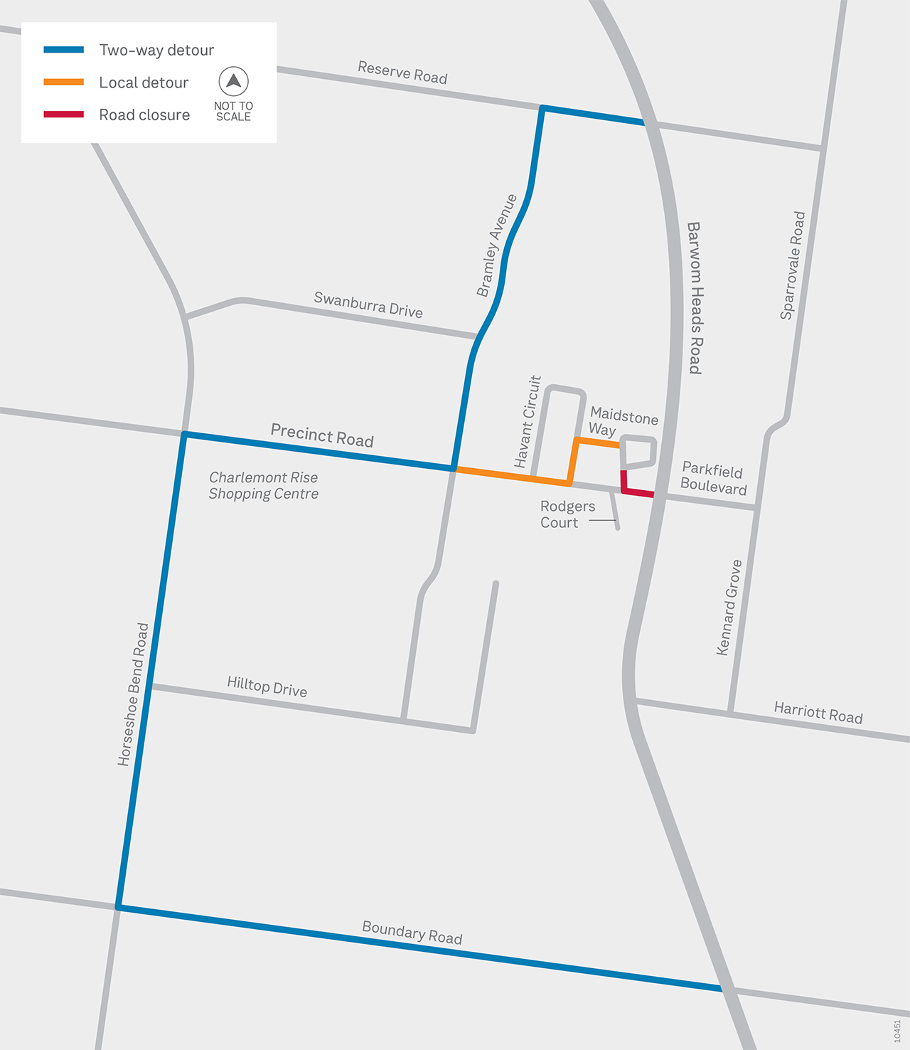 BHRU_S2a_Precinct_Rd_Detour_Map