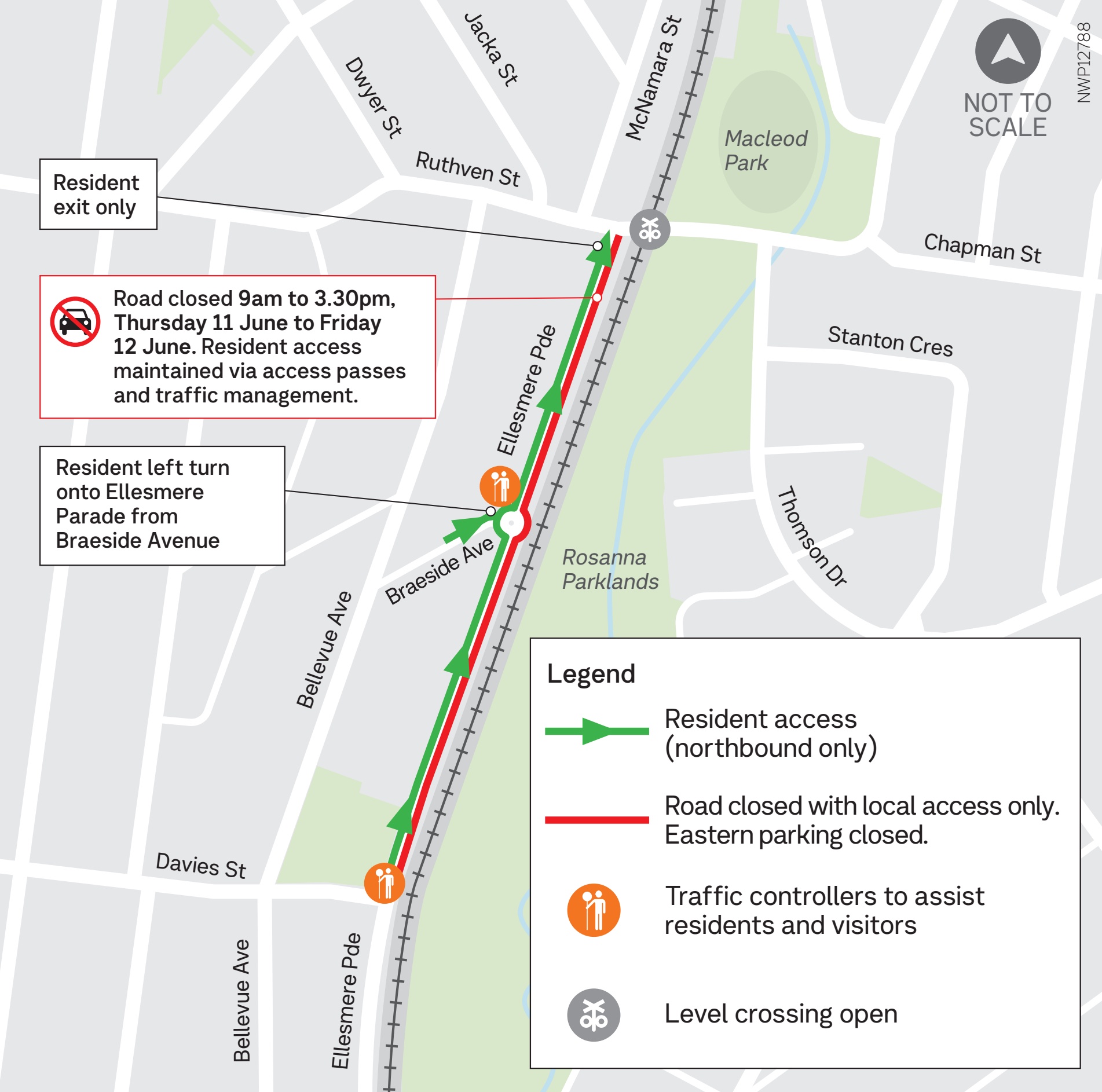Traffic changes map