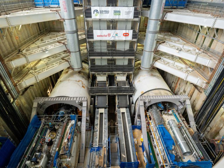 Tunneling is now underway in Burwood.
