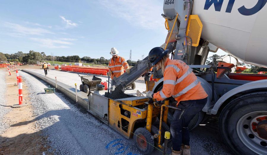 Major work underway on the Yan Yean Road Upgrade