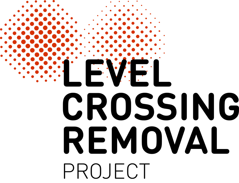 Level crossing elimination project logo