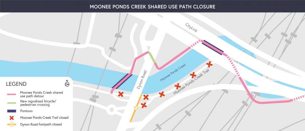 Moonee Ponds creek map SUP