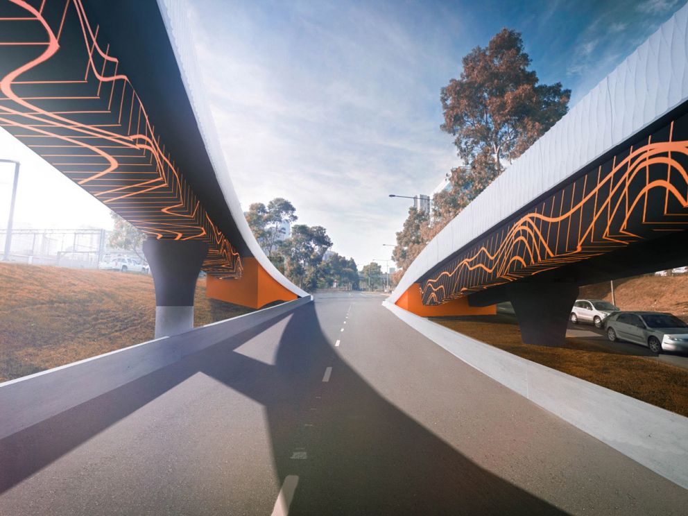 Artist impression of Wurundjeri Way extension