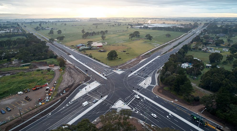 Thompsons Road Upgrade - 11 July 2020 intersection open