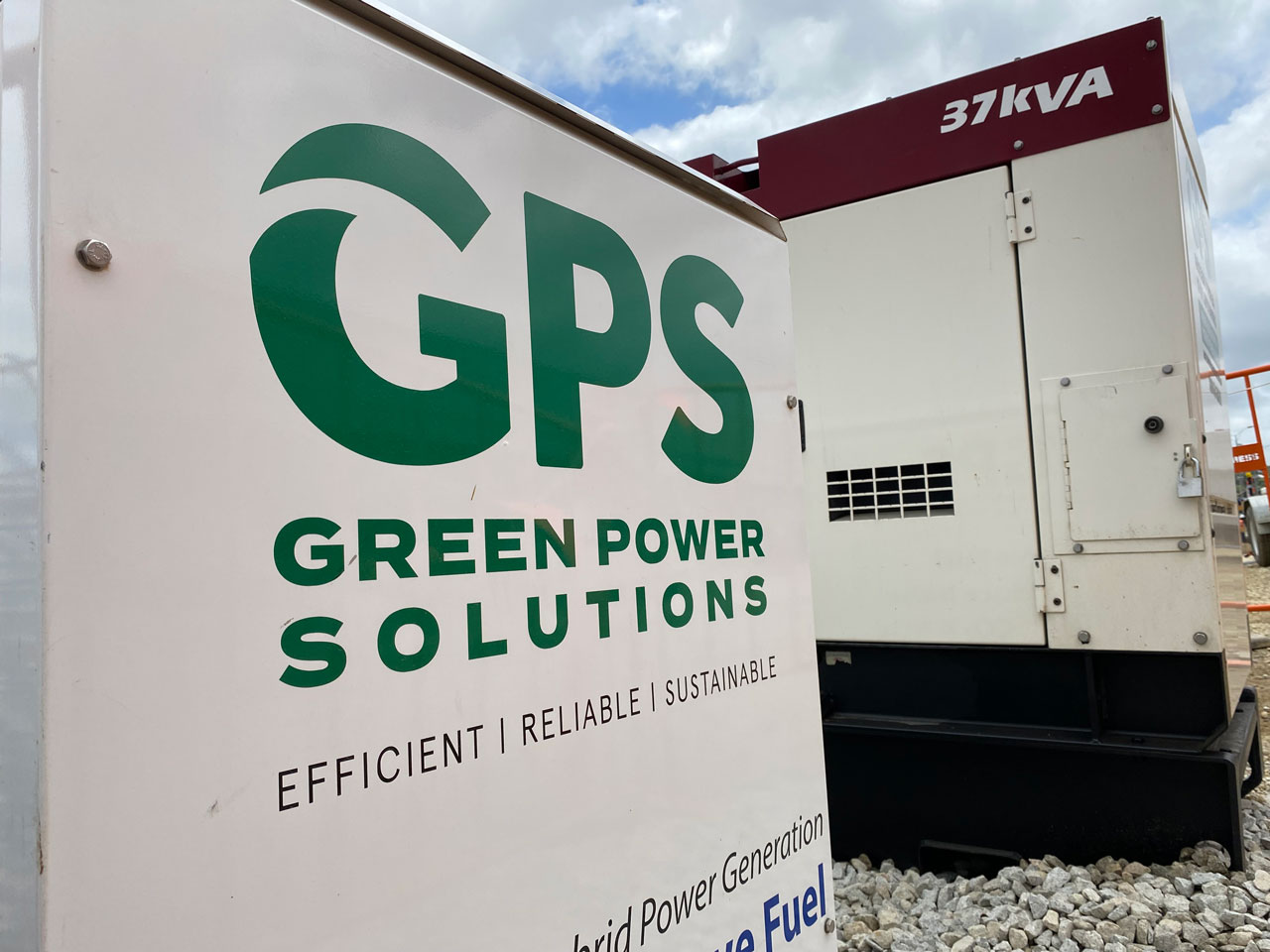 A large battery generator box.