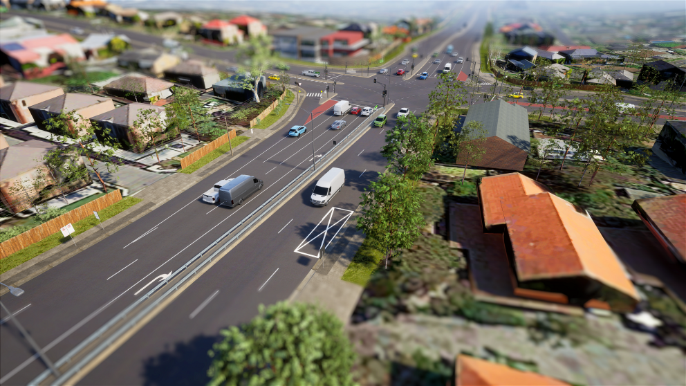 Artist impression of Foote Street intersection