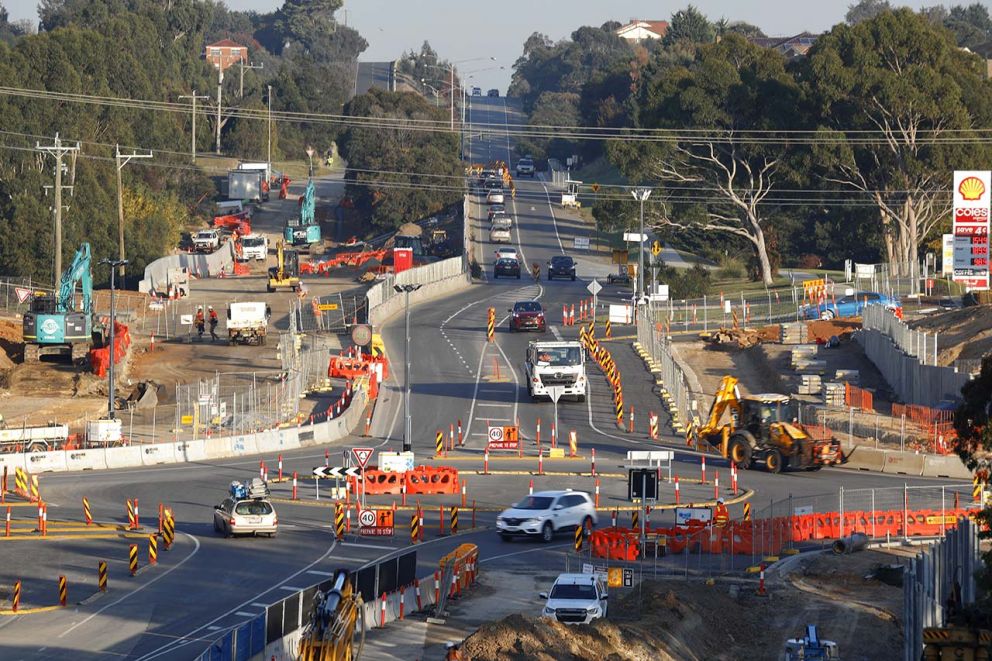 Overview of roundabout (looking east)