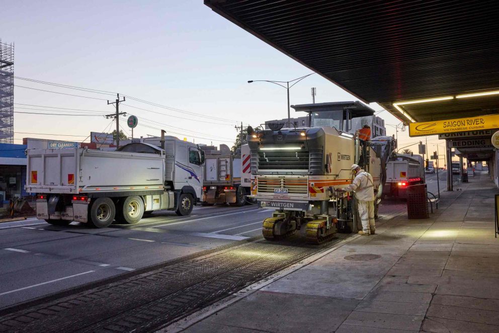 Taylor Street and Jasper Road Construction Image - February 2022