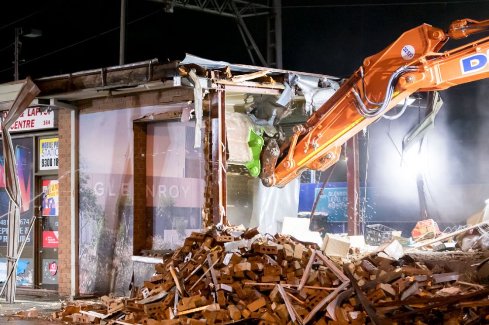 March - The old Glenroy Station was demolished