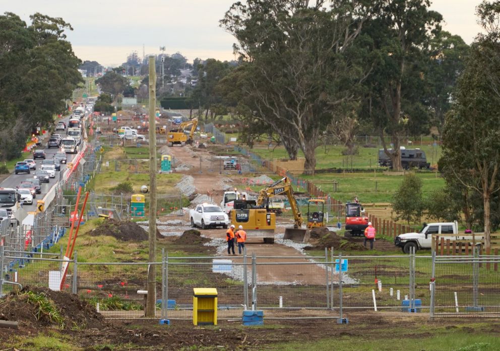 Construction of access tracks between McCormicks Road and Taylors Road