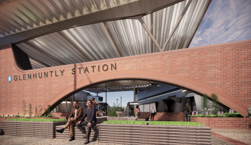 Glenhuntly Station render 4