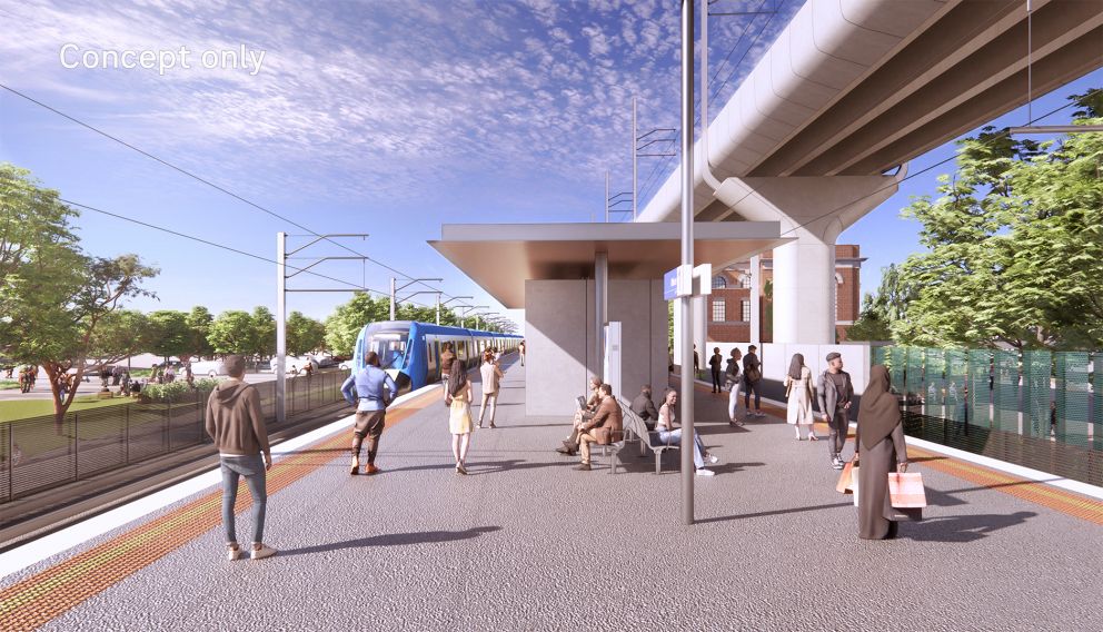 Concept image of the Albion Station rebuild