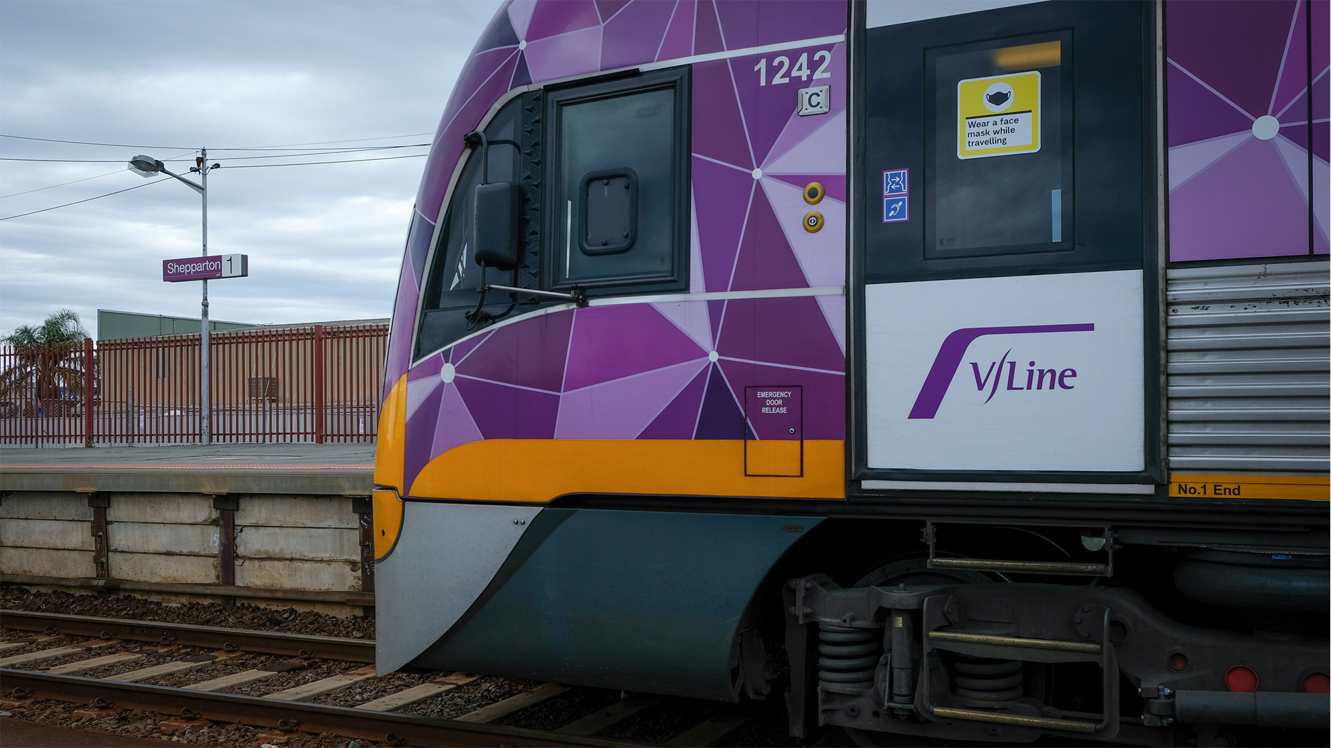 VLocity train at Shepparton Station