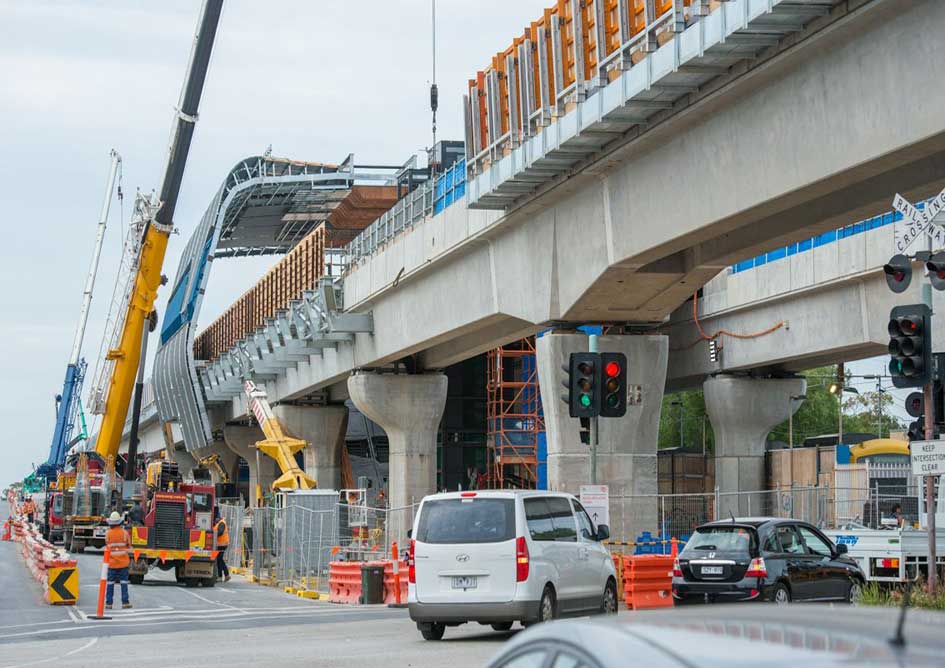 Clayton Station construction