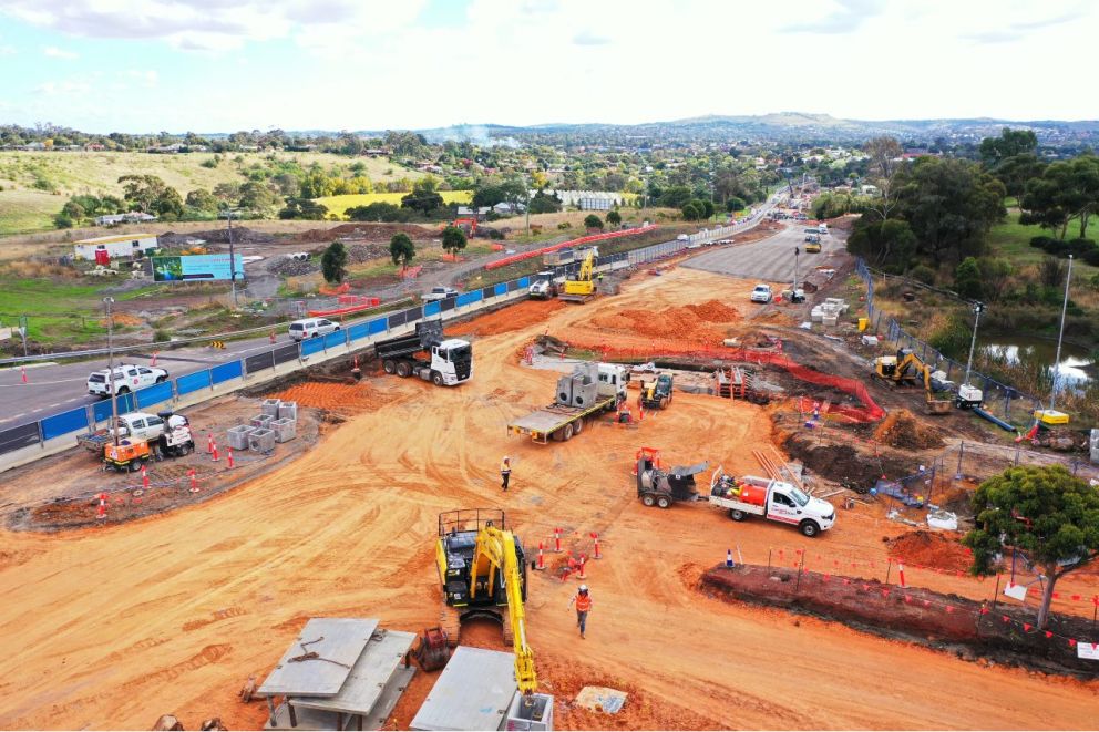 Earthworks and drainage works