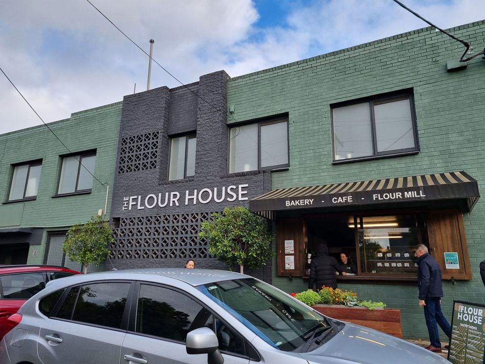 Exterior of The Flour House located on Graham Street