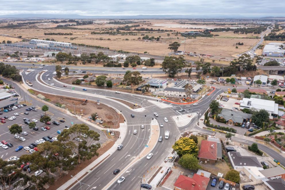 March 2023 - Complete upgraded signalised intersection of Craigieburn Road near the Hume Highway
