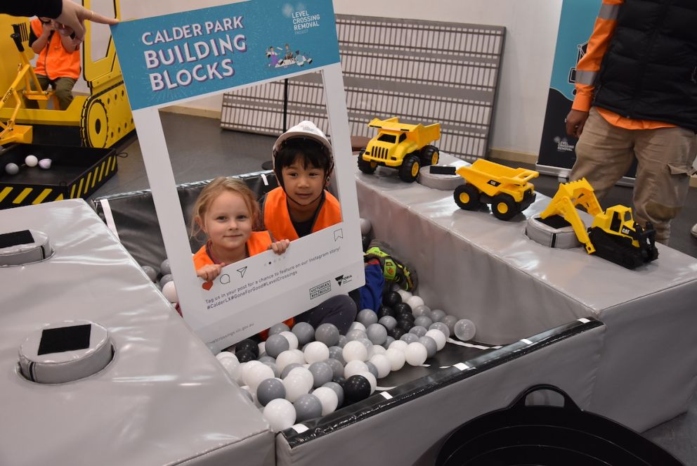 Local kids enjoying the Building Blocks sessions in Calder Park.