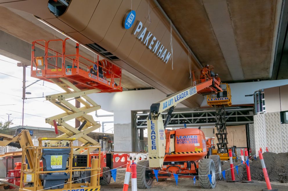 Working on Pakenham Station