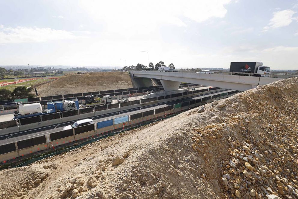 August 2023- Works in the centre median of the Princes Freeway