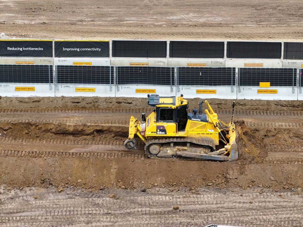 We've been working behind barriers to widen the citybound entry ramp