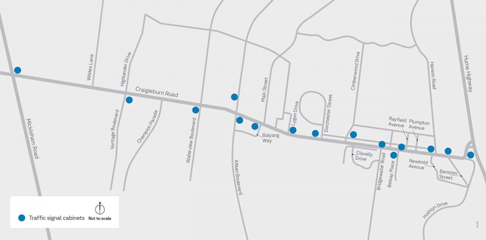 CRU Power & Signal Boxes Location Map