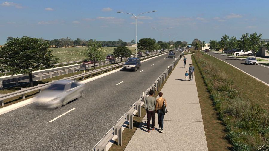Artist's impression of Ison Road Extension