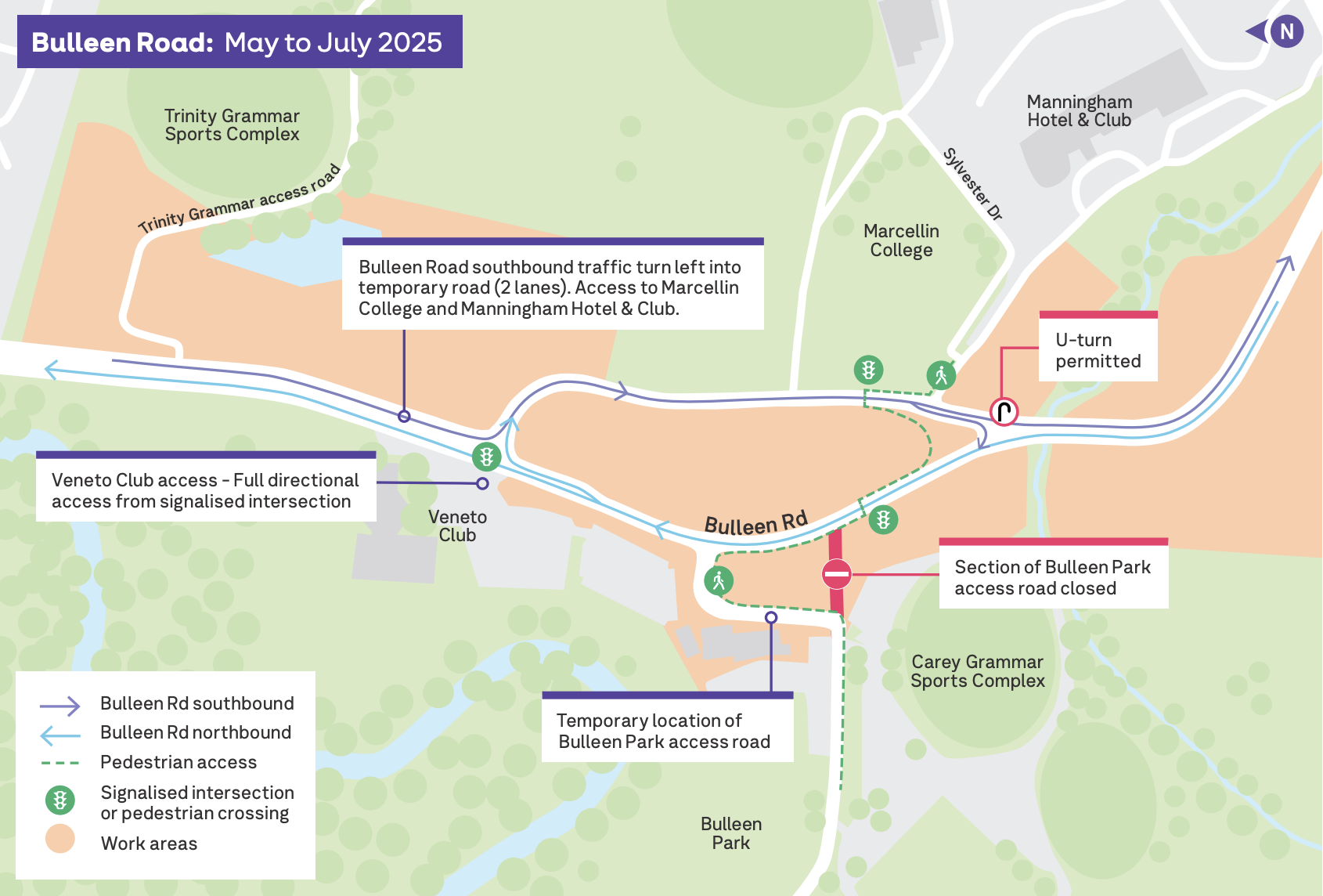 Bulleen Road May to July 2025