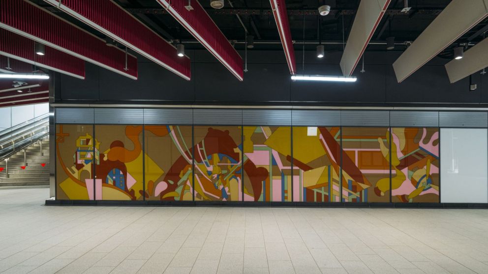 'Future Wall Painting' by Raafat Ishak at Anzac Station