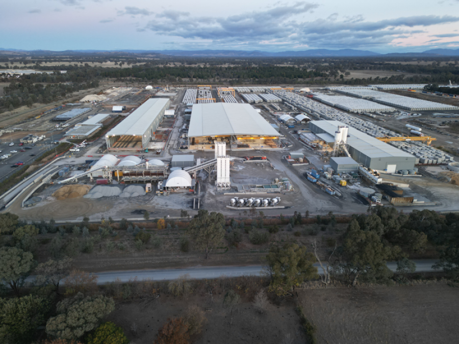 Image shows worksite in Benalla