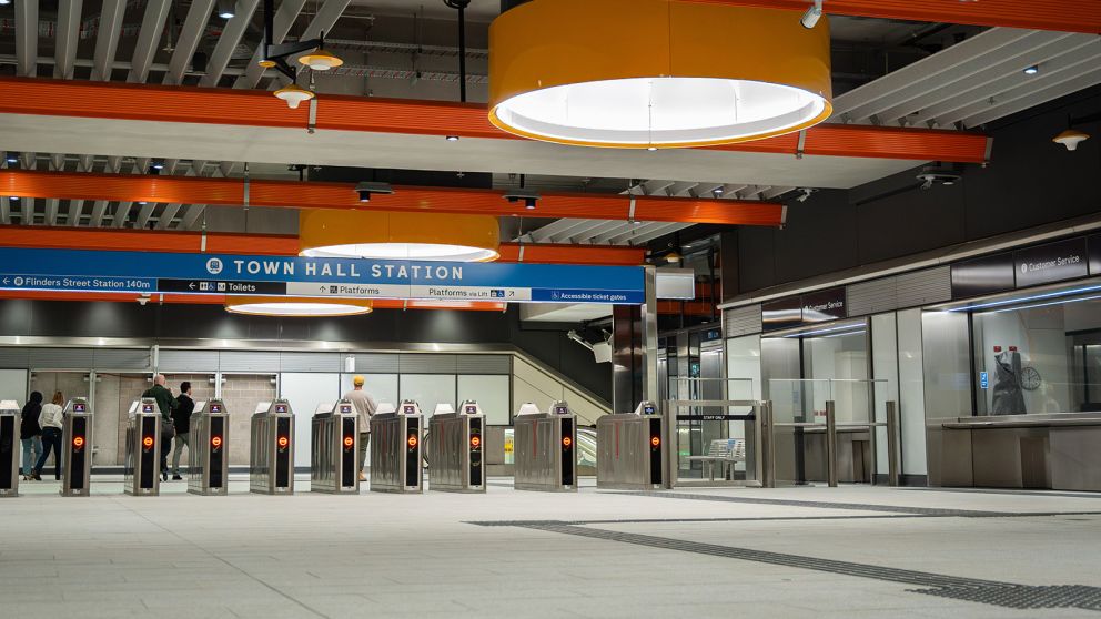 There are wide accessible myki gates and low ticket counters.