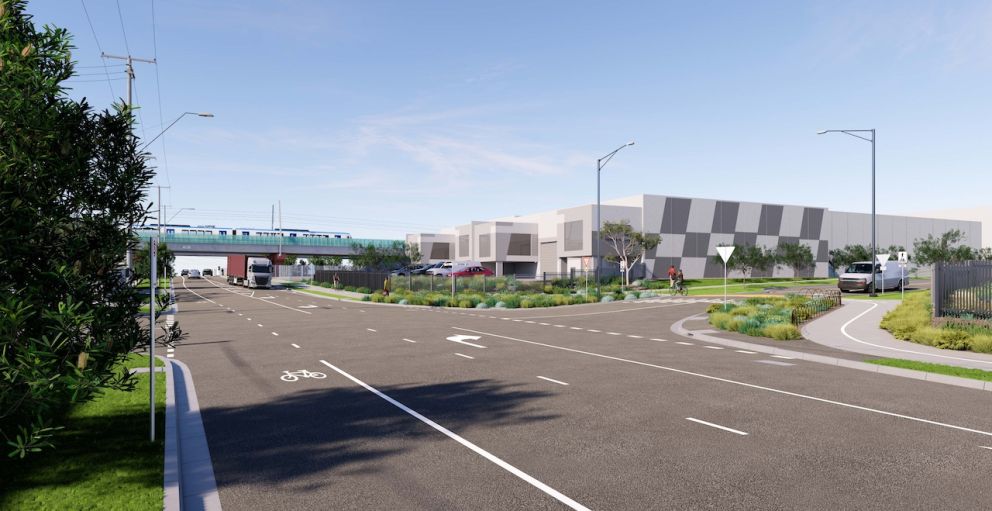 The new Akuna Drive link road connecting Champion Road to Maddox Road. Artist impression only, subject to change.