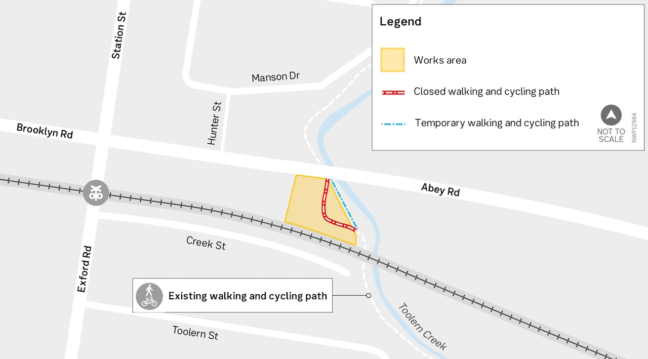Toolern Creek shared path changes