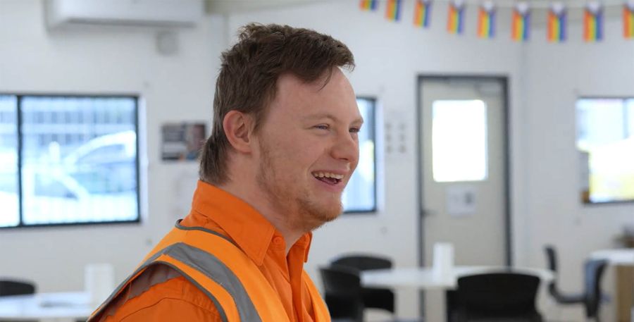 Owen Roberts who works on the M80 Ring Road Completion.