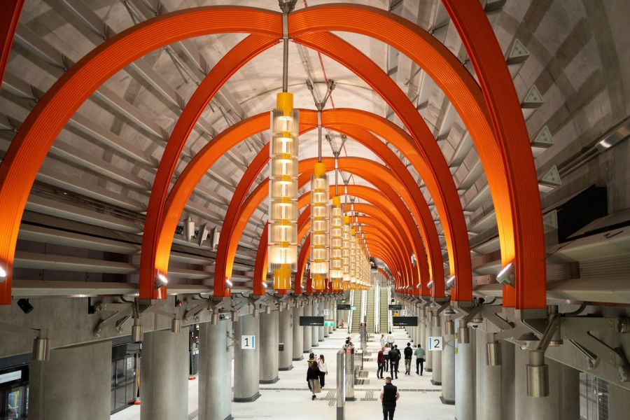 Platforms at Town Hall Station