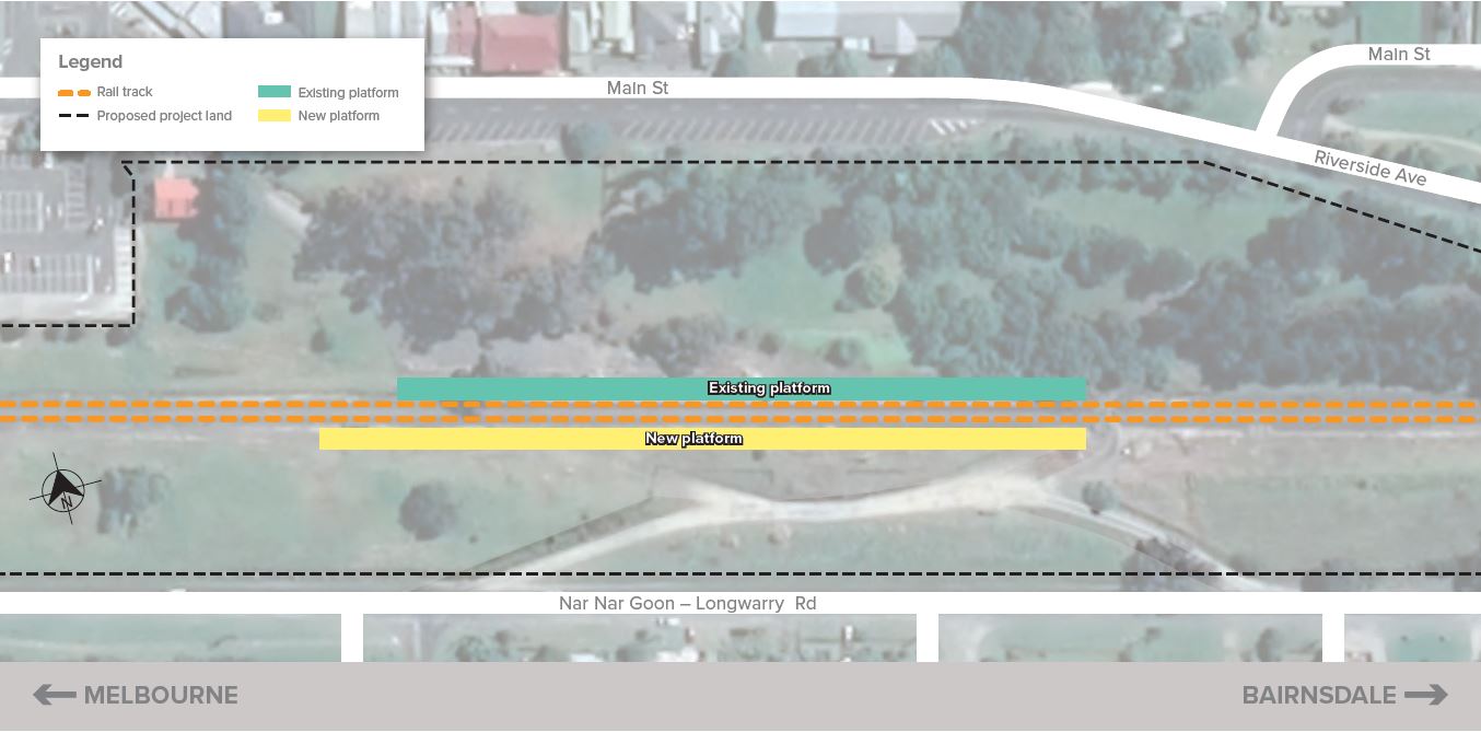 Map of the station layout of Bunyip Station