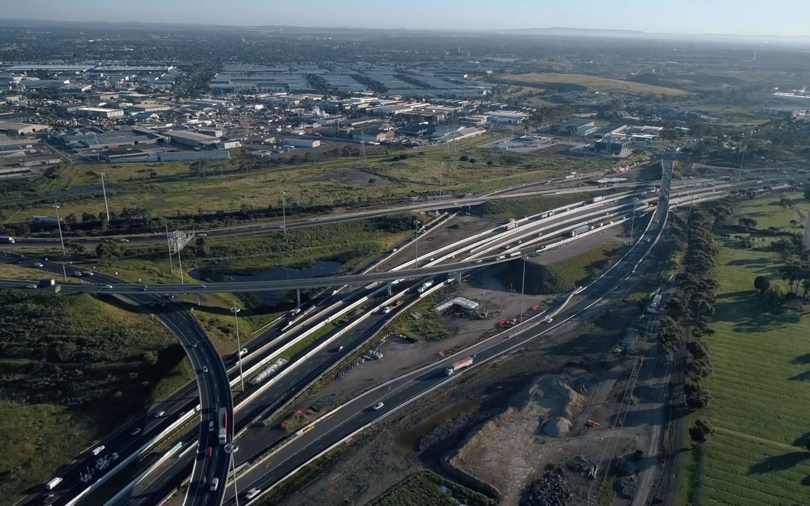 The M80 Ring Road interchange