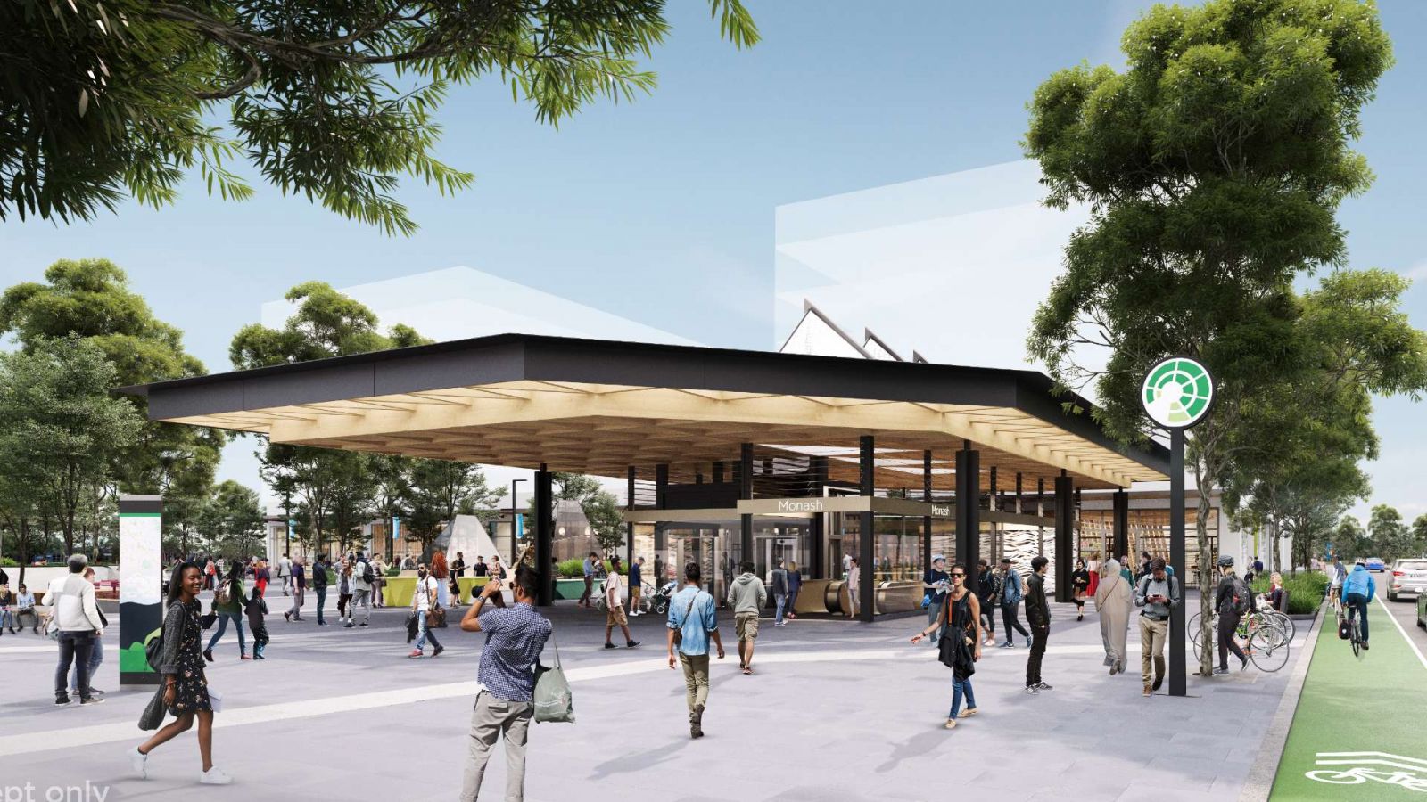 Concept design: Monash Station entrance