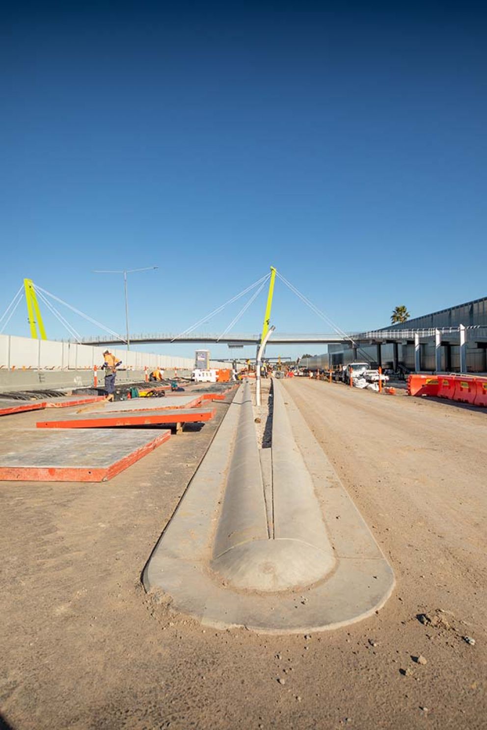 Works on the Blaxland Avenue overpass