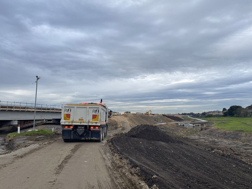 Works continuing on the walking and cycling path between the Dingley Bypass and Old Dandenong Road