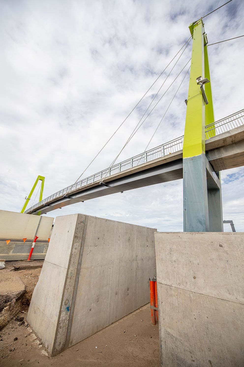 Bridge piers on the upgraded Blaxland Avenue overpass