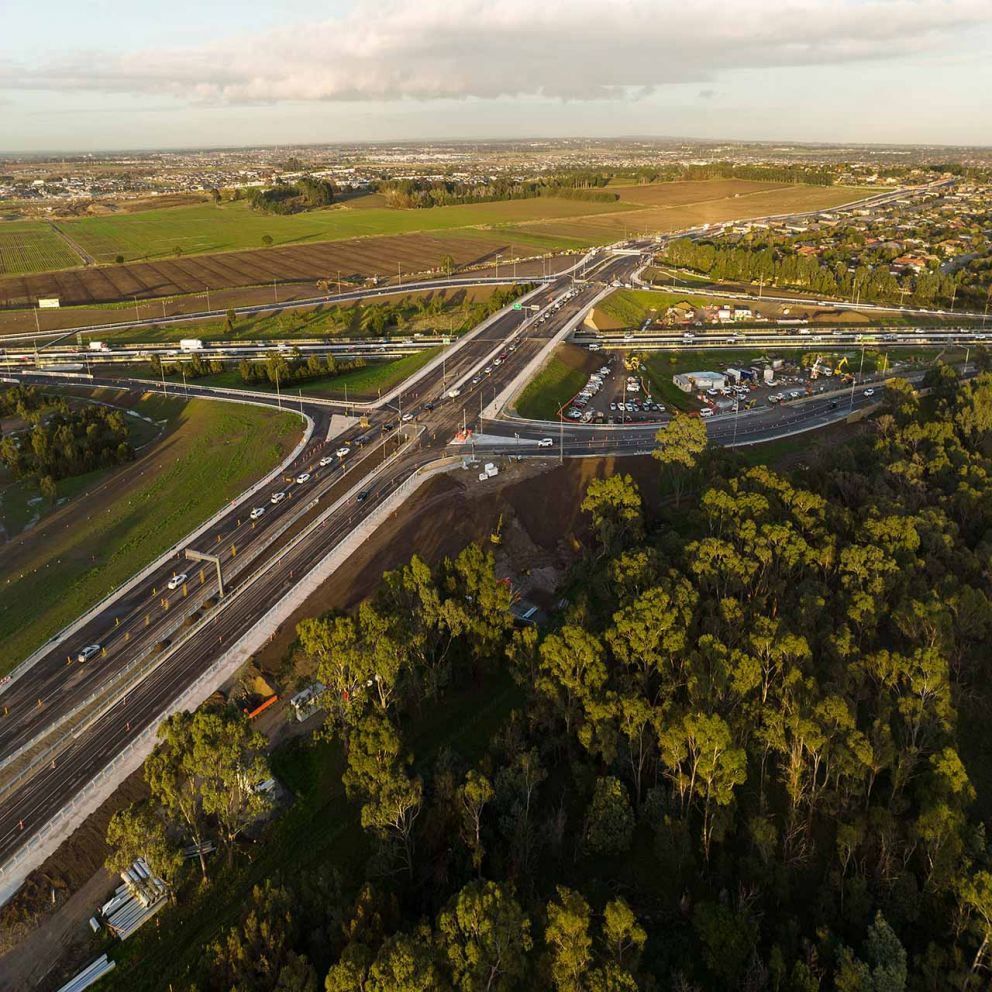 Monash Freeway - construction progress May 2022