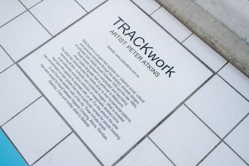 Hoppers Crossing Station pedestrian and cyclist overpass artwork