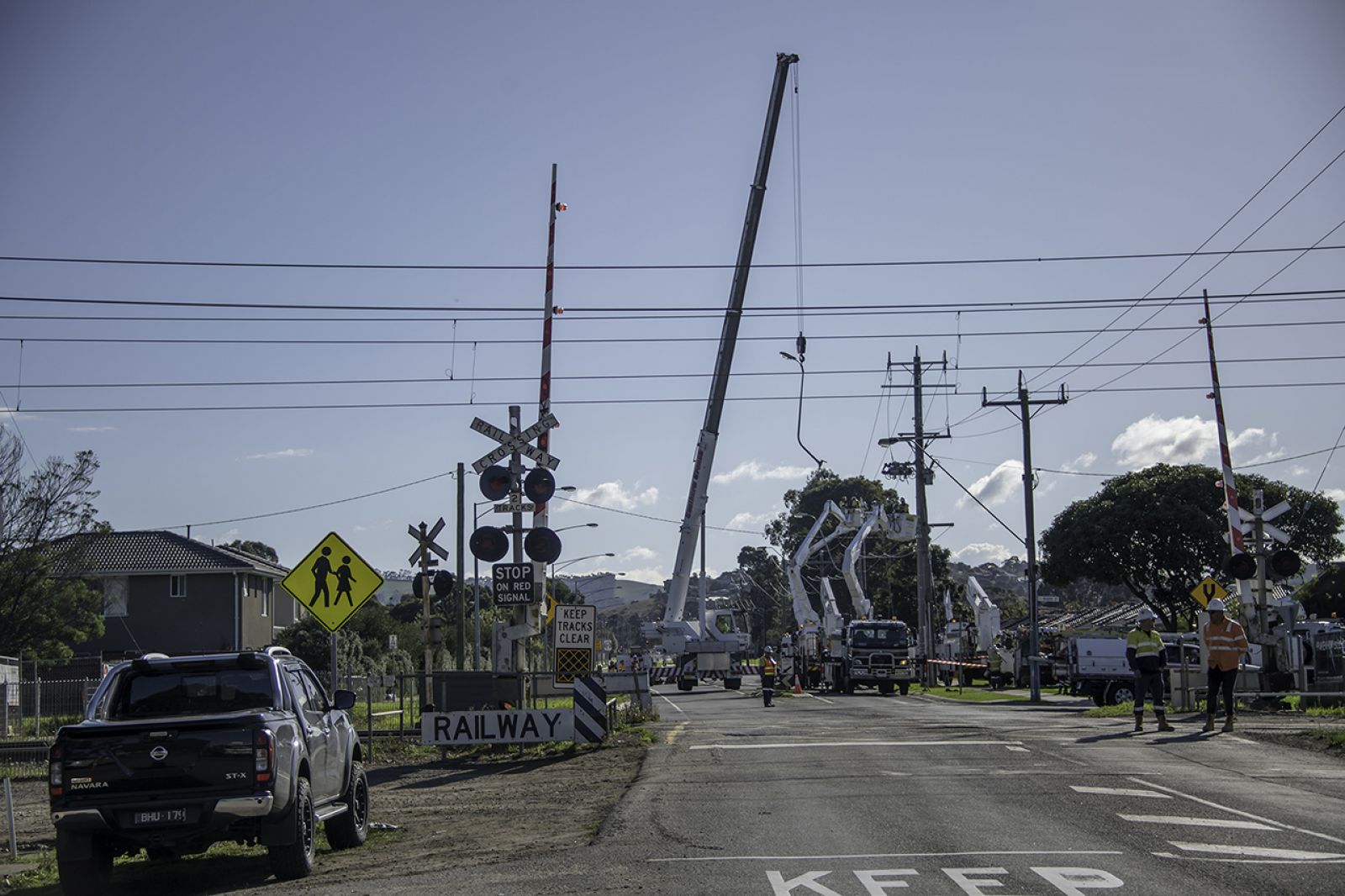 Utilities works at McGregor Road