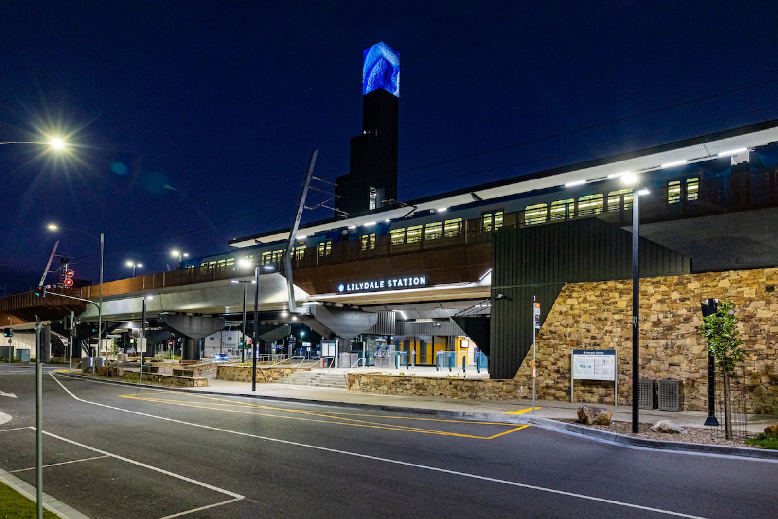 Digital artwork lights up Lilydale Station - Victoria's Big Build