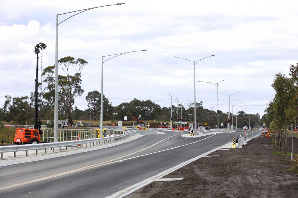 A view of the upgraded Ballarto Road intersection