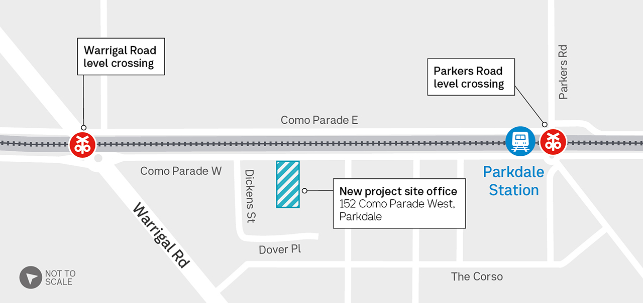 Parkdale site office map