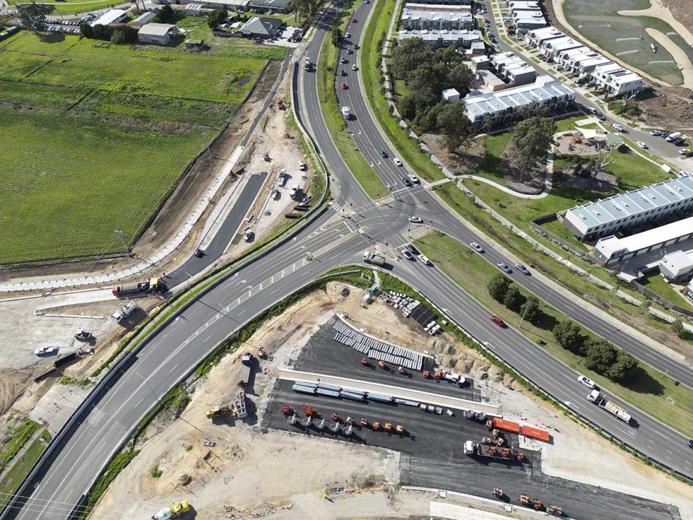 Aerial View of Pebble Patch access and carpark